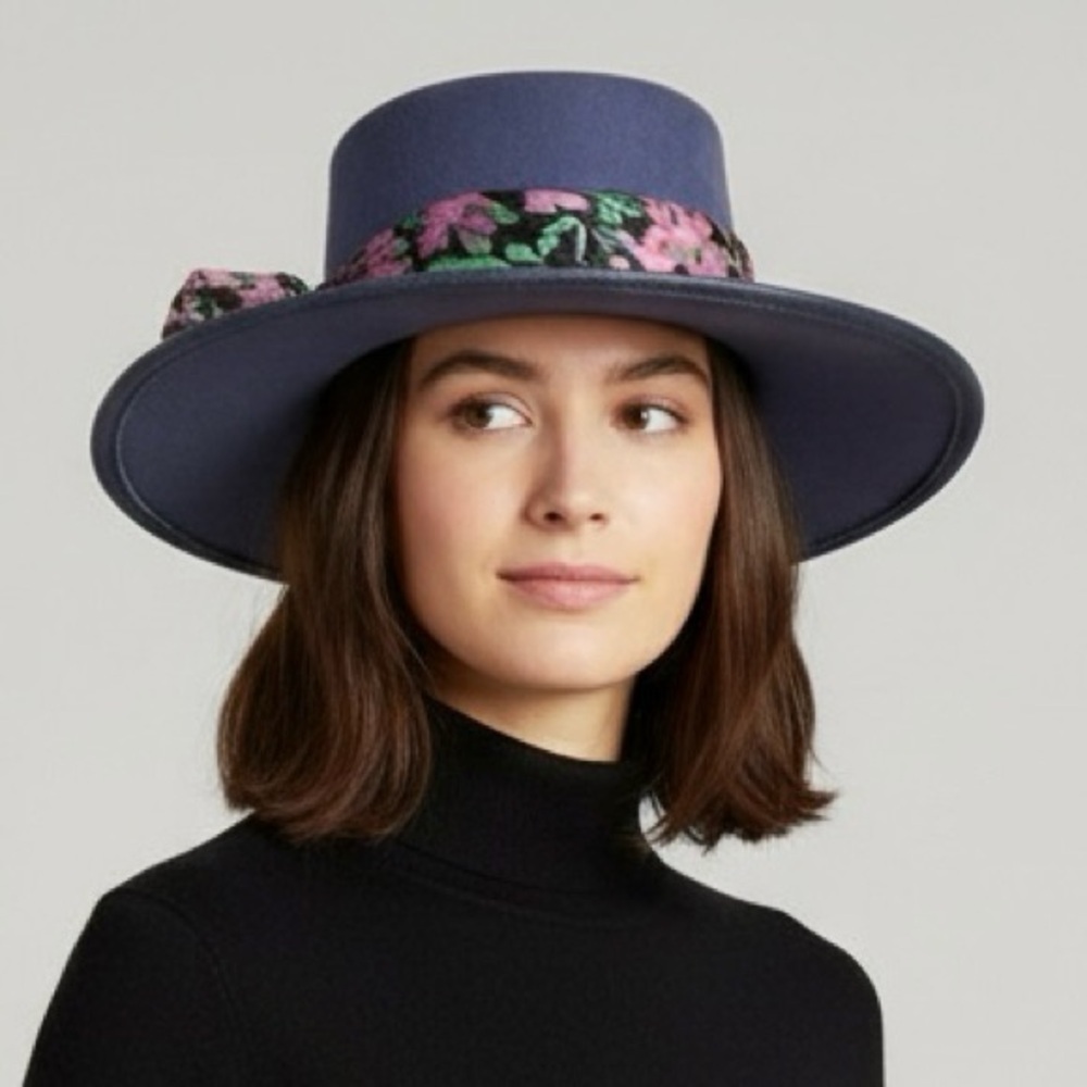 Vintage Australian Blue Suede Vented Bush Hat - S 🇦🇺